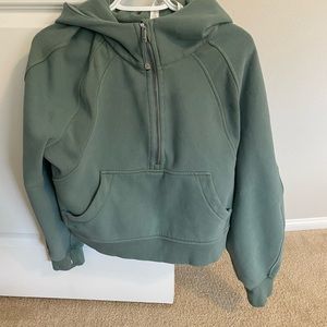 Lululemon Oversized Half-Zip Hoodie in Tidewater Teal size M/L